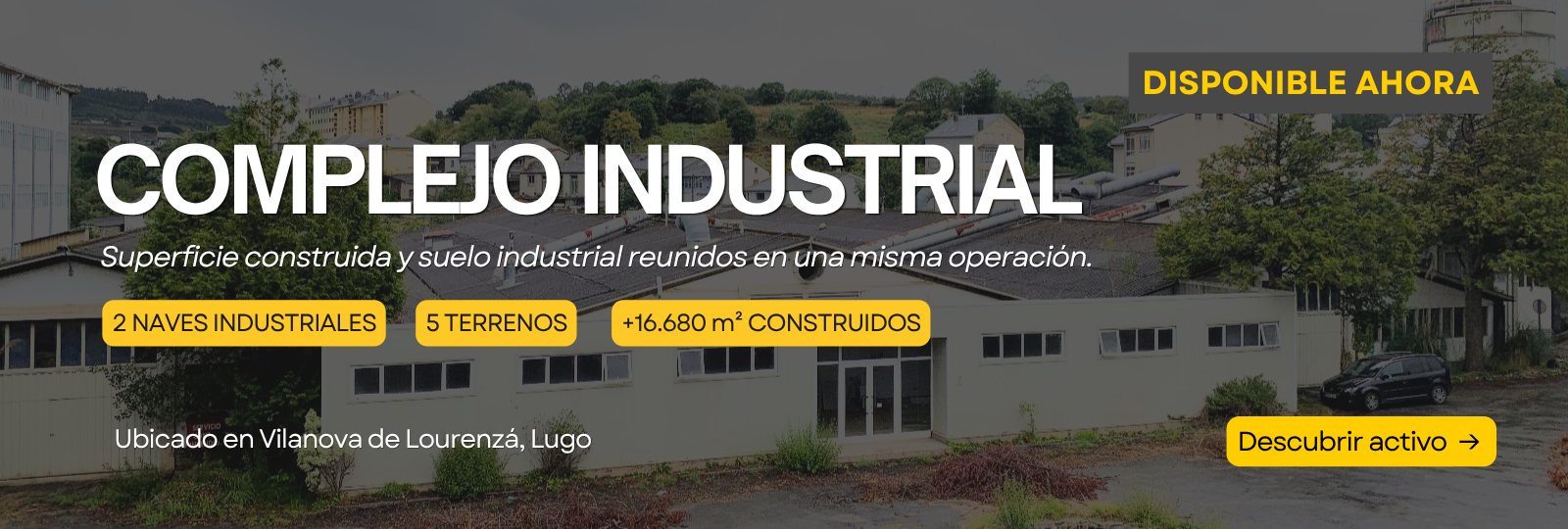 Industrial complex consisting of 2 warehouses and 5 plots of land in Vilanova de Lourenzá, Lugo-Private Sale